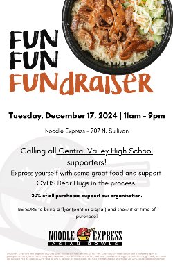 Noodle Fundraiser